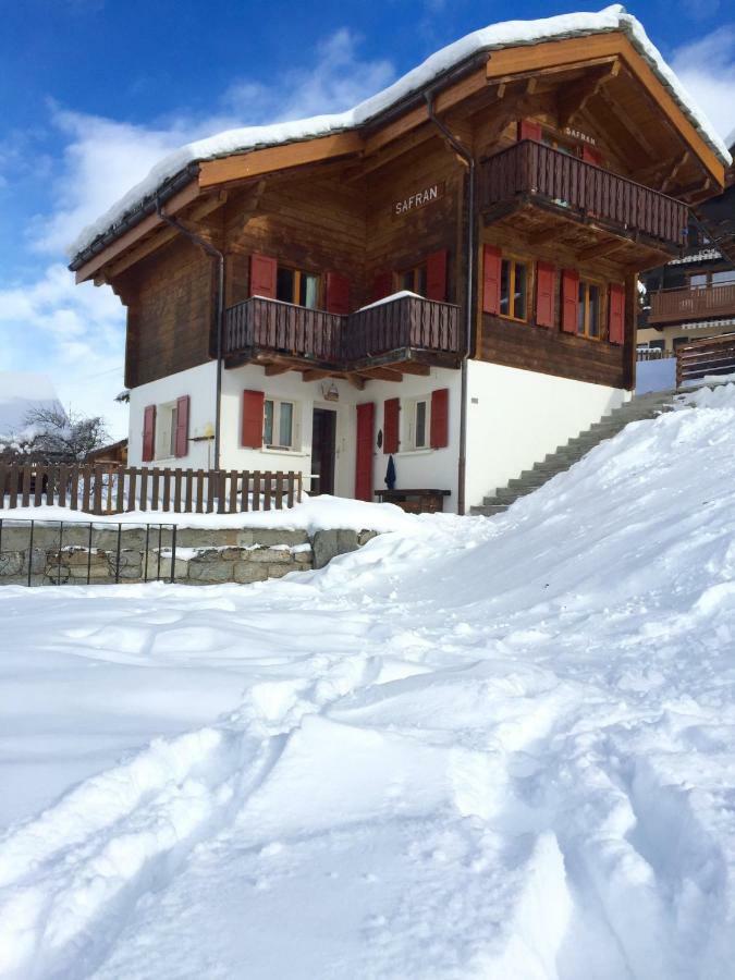 Chalet Safran Grachen Bagian luar foto